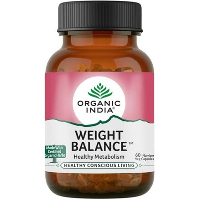 WEIGHT BALANCE, Healthy Metabolism, Organic India (ВЭЙТ БАЛАНС (БАЛАНС ВЕСА), здоровый метаболизм, Органик Индия), 60 капс.