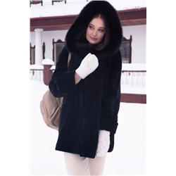 Мехофф Мадам80.12-55 черный, Полупальто