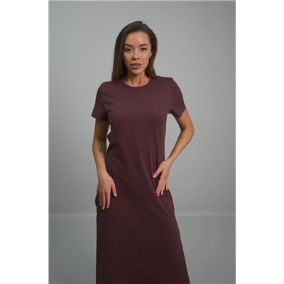 Однотонное женское платье-футболка Happyfox