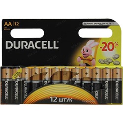 Батарейка  DURACELL  AA  (пальч.) без инд.  12шт./блистер АКЦИЯ! СКИДКА 35%