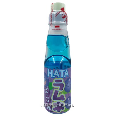 Газированный напиток со вкусом черники Рамунэ Hata, Япония, 200 мл Акция