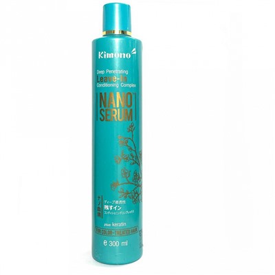 NANO SERUM, plus Keratin, FOR COLOR-TREATED HAIR, Kimono (Кондиционирующий комплекс НАНО СЕРУМ, с кератином ДЛЯ ОКРАШЕННЫХ ВОЛОС, Кимоно), 300 мл. - СРОК ГОДНОСТИ ДО 31 МАЯ 2025 ГОДА