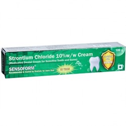 SENSOFORM Medicated dental cream, Indoco remedies ltd. (Медицинский стоматологический крем для чувствительных зубов и десен СЕНСОФОРМ), 100 г. - СРОК ГОДНОСТИ ДО 31 МАЯ 2025 ГОДА