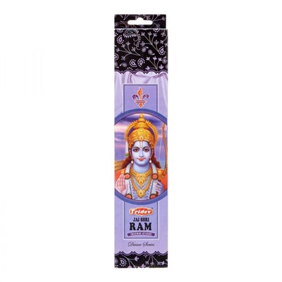 JAI SHRI RAM Incense Sticks, Tridev (ДЖЕЙ ШРИ РАМ благовония, Тридев), 20 г.