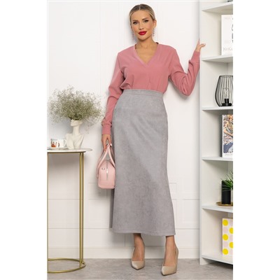 Юбка макси Алана (серая) Ю14255-6М
