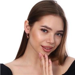 Серьги коллекция "Дубай" покрытие позолота, красный камень, 54145, арт. 947.217