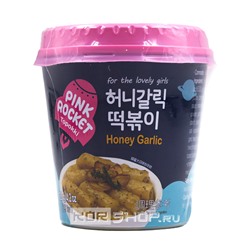 Токпокки со вкусом меда и чеснока Pink Rocket, Корея, 120 г. Срок до 09.08.2024.Распродажа