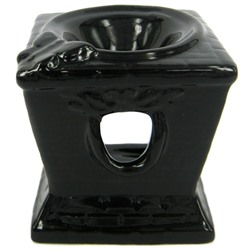 Аромалампа КОЛОННА КИРПИЧНАЯ С БАБОЧКОЙ (керамика, разные цвета, 8,5 см.), 1 шт.