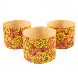 Форма для кулича Хохлома New d=11 см, набор 10 шт