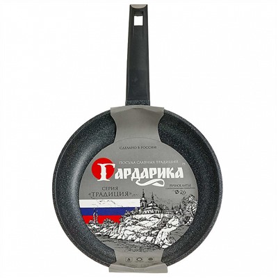 Сковорода 26 см с антипригарным покрытием и ручкой soft-touch 0426-11 "Традиция"