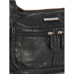 Сумка женская искусственная кожа Guecca-RY 015,  1отд,  плеч/ремень,  черный 253259