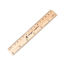 Линейка дерев. 15см (вып.по 2шт.) AL3695-15