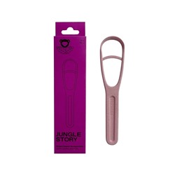 PINK BERRY Tongue Cleanser Biodegradable, Jungle Story (РОЗОВАЯ ЯГОДА Щётка скребок для языка, биоразлагаемый), 1 шт.