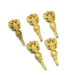 Герб двухсторонний малый из бронзы 31*15*4м