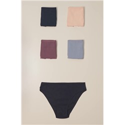 Женские трусы-слипы в рубчик 5шт. Happyfox