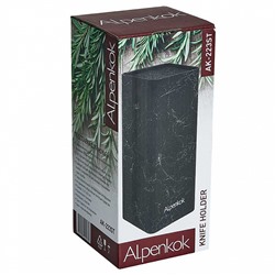 Подставка для ножей 22×11×11 см AK-223ST черный мрамор