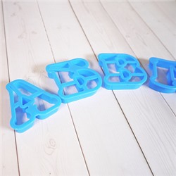 Набор вырубок "Русский алфавит" (30 шт.) пластик, 5 см