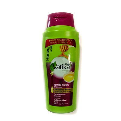 Vatika HONEY AND EGG Shampoo, Dabur (Ватика МЕД И ЯЙЦО Шампунь ИСЦЕЛЕНИЕ И ВОССТАНОВЛЕНИЕ для поврежденных и секущихся волос, Дабур), 700 мл. - СРОК ГОДНОСТИ ДО 28 ФЕВРАЛЯ 2025 ГОДА