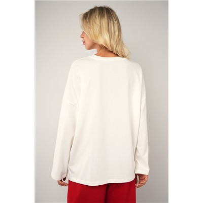 Женский лонгслив оверсайз Happyfox