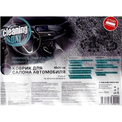 Коврик для автомобиля CLEANING DAY 40*50 /2шт