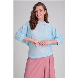 Michel chic 1294 коралловый-голубой, Брюки,  Джемпер