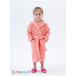 Детский махровый халат с капюшоном светло-коралловый МЗ-04 (6)