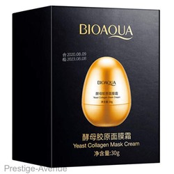 Крем-маска с яичным экстрактом Bioaqua Yeast Collagen Mask Cream увлажняющая 30 г. арт. 56738