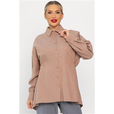 Рубашка Свободное падение (бежевая) Б14191-5М