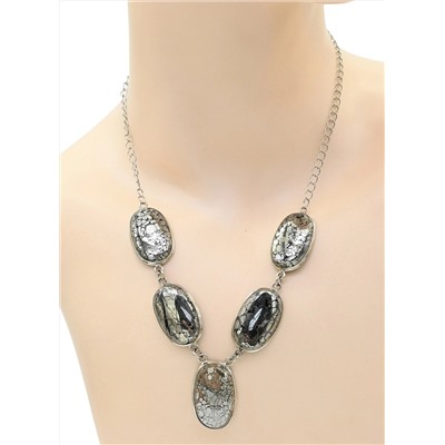 Колье из пирита "Овал", 56см.