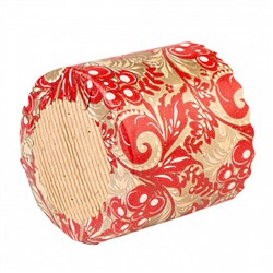 Мини-формы для кулича "Красно-золотая" d=7 см, набор 10 шт