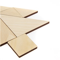 Игра головоломка деревянная «Танграм» (малая)