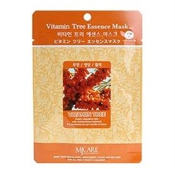 "Mijin" Vitamin Tree Essence Mask Маска тканевая облепиха, 23 мл