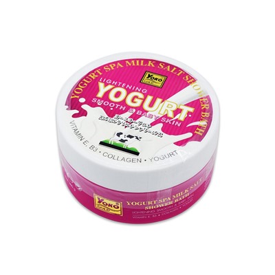 Lightening YOGURT Spa Milk Salt, Smooth & Baby Skin, Yoko Gold (Осветляющий Солевой СПА-Скраб С ЙОГУРТОМ И МОЛОКОМ, Йоко), 380 г. - СРОК ГОДНОСТИ ДО 31 АВГУСТА 2024 ГОДА