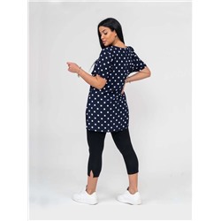Костюм женский Текс-Плюс, цвет черный синий
