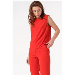 Костюм летний брючный с топом красный