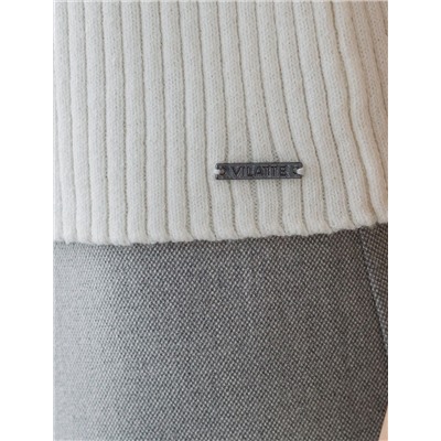 Джемпер-поло с застежкой на молнии из хлопка с кашемиром