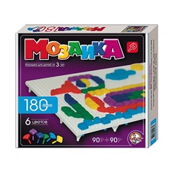 Детская пластмассовая мозаика (180 элементов)