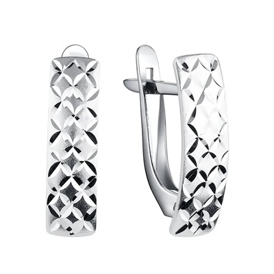 Серьги из серебра без вставки, Л-11840