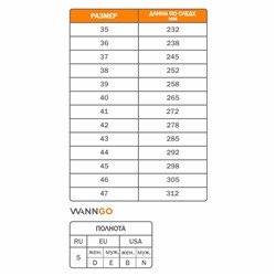 Полуботинки ЭСО WANNGO кожа, ПУ, мод.WG1-05-LL-1