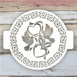 Трафарет для торта "Голуби", 24 см