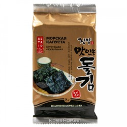 Сушеная обжаренная морская капуста Jinyang, Корея, 8 г Акция