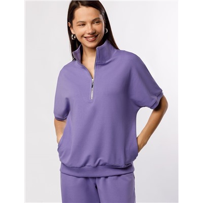 Джемпер из тонкого премиального футера с эластаном