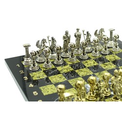 Шахматы подарочные с металлическими фигурами "Атлас", 250*250мм