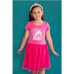 Платье 22763 Barbie кор. рукав (Розовый)