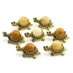 Черепашка с кварцем желтым 32*20*15мм