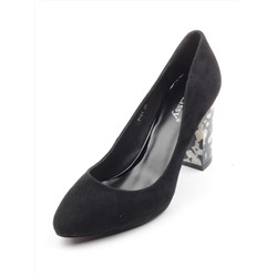 F-01 BLACK Туфли женские (натуральная замша) размер 36