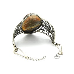 Браслет аммонит с симбирцитом, 16,5см