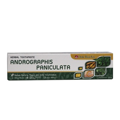 Dok Bua Ku Herbal Toothpaste ANDROGRAPHIS PANICULATA, Twin Lotus (АНДРОГРАФИС МЕТЕЛЬЧАТЫЙ зубная паста на травах, Твин Лотус), 40 г.