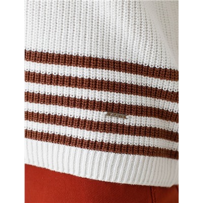 Джемпер крупной вязки из хлопка