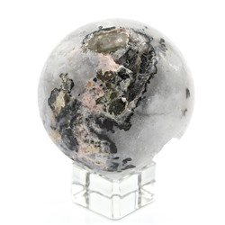 Шар из агата с жеодой, диаметр 58мм